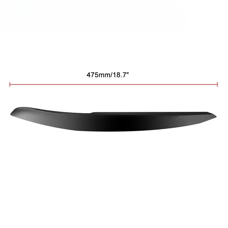 Cubierta embellecedora de párpado de ceja para faro de coche, color negro brillante, para VW Polo Mk5 6R 6C 2010 2011 2012 2013 2014 2015 2016 2017, 2 uds.