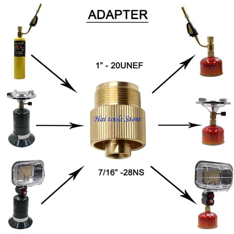 X37E Outdoor Gas for Tank Propane Refill Adapter Solid Brass Stove Connector Copper C