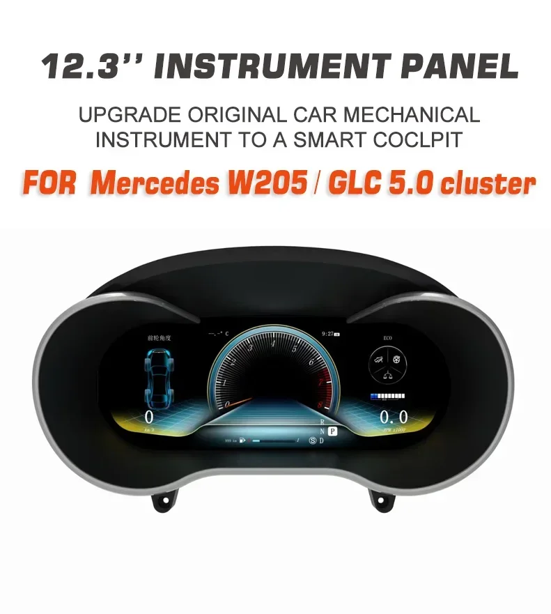 Digital Cluster LCD Dashboard Cockpit For Mercedes benz C class W205 GLC Class Instrument OEM Replacement