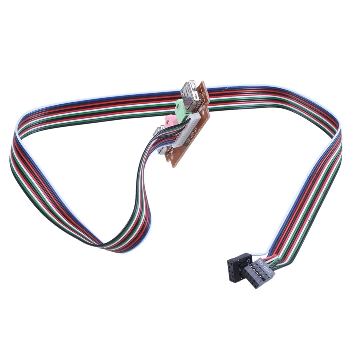 

HOT PC Computer USB Port Audio Headset Microphone Cable Support Front Panel
