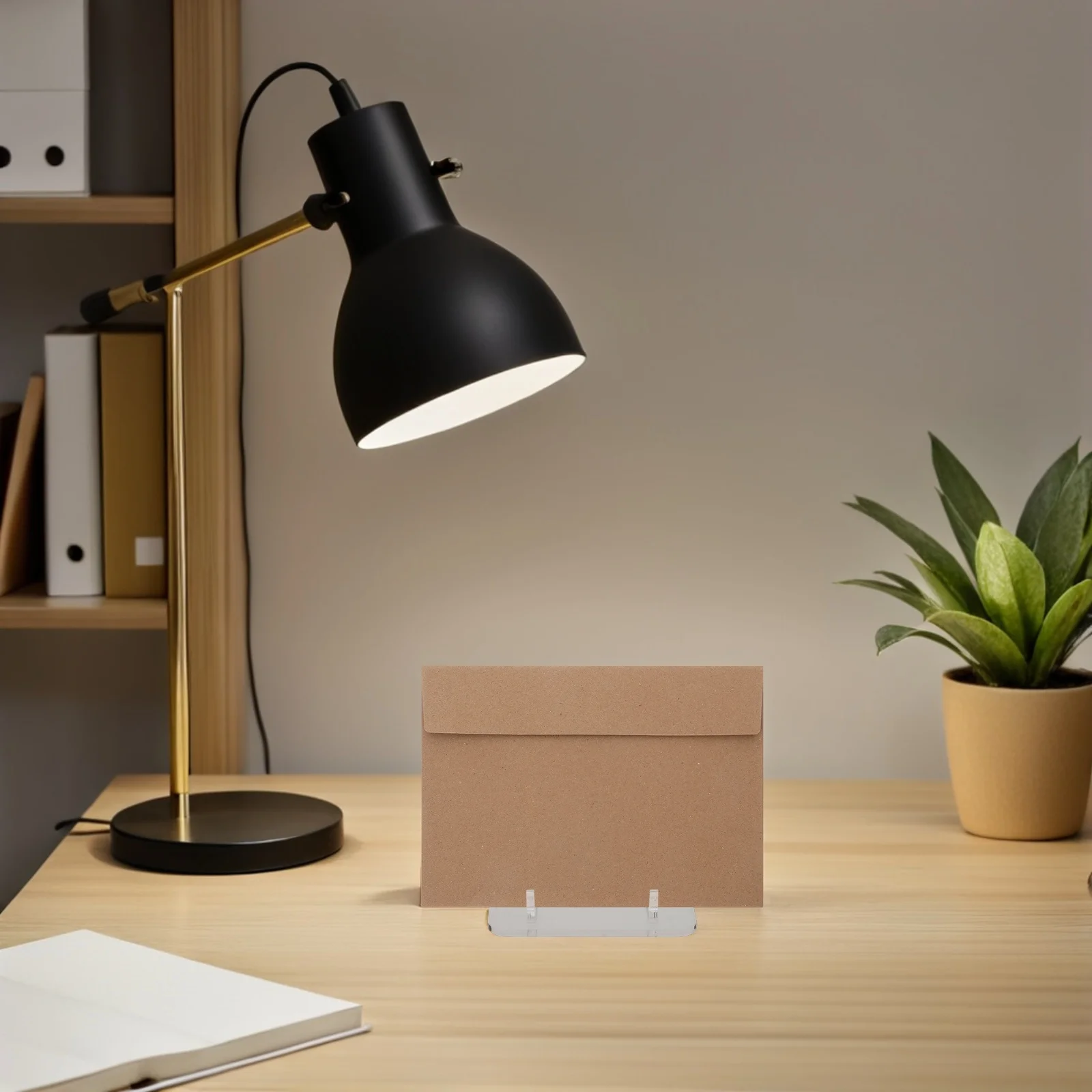 

5Pcs Acrylic Transparent Card Display Stand Stable Base Desktop Organizer Business Card Holder Display Rack Challenge Medals