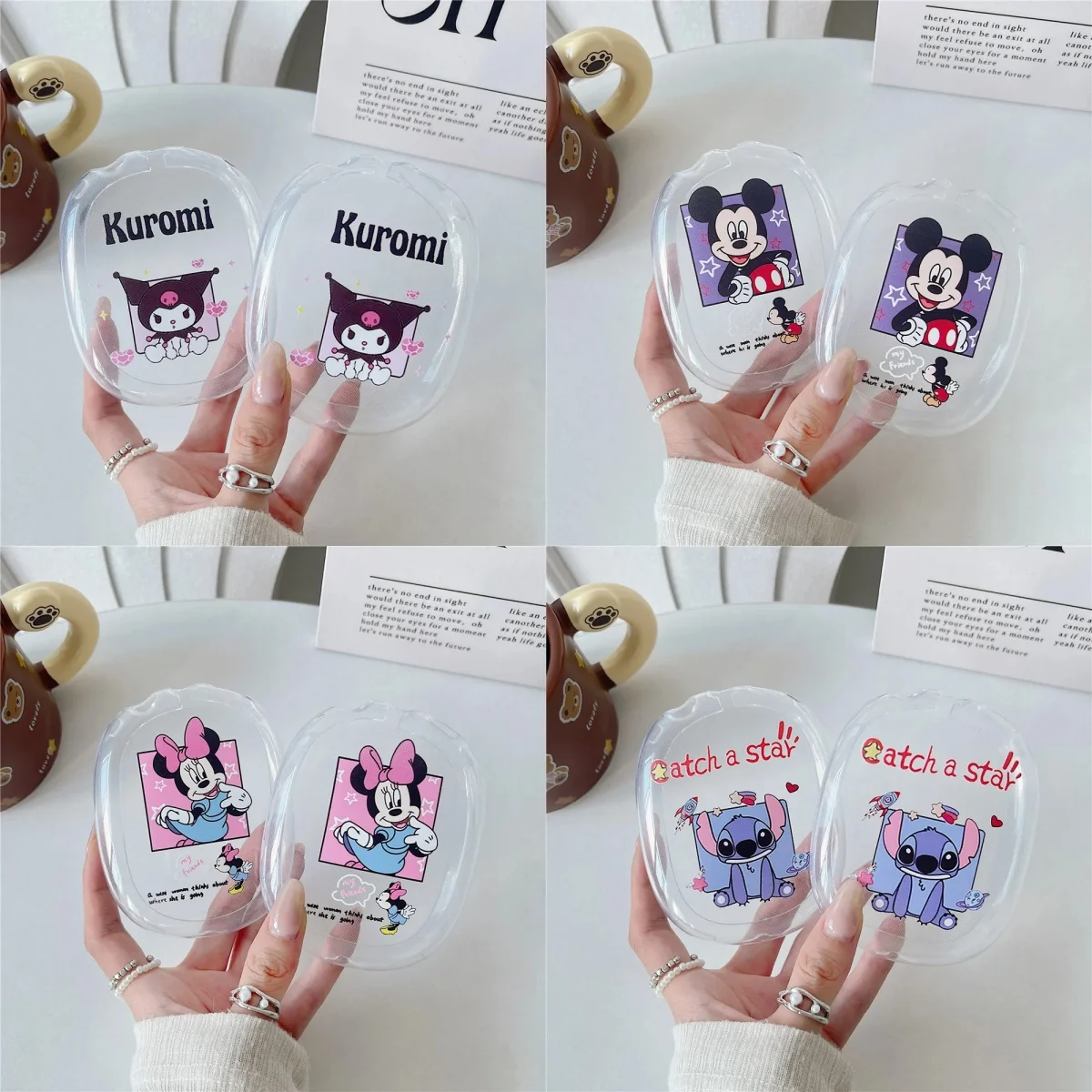 

Sanrio Cartoon Hello Kitty Earphone Case Suitable for AirPods Max Transparent TPU Scratch Resistant Earphone Cover