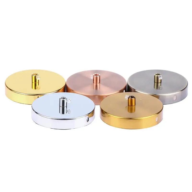 【CCA】Ceiling Plate Vintage Round 10CM Multiple Colors Lighting Accessories For Pendant Lamp Disc Base Ceiling Canopy
