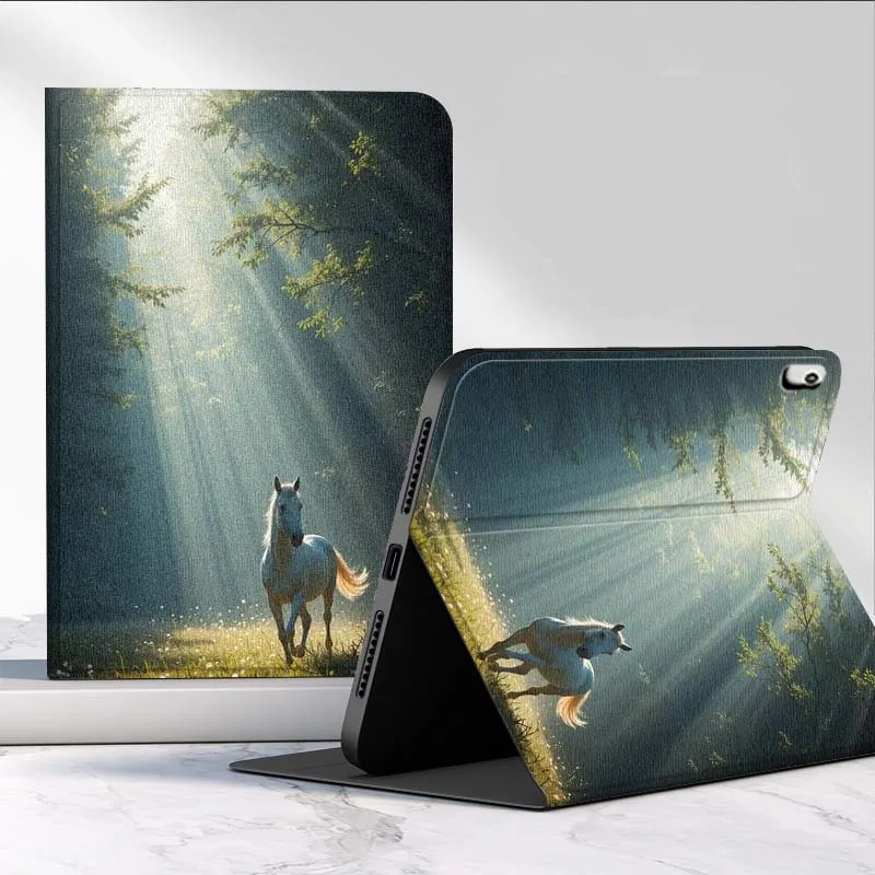 Horses in the Forest For Huawei MediaPad MatePad Pro Air 12 X T5 T10S M6 M5 C5e SE 11 11.5 10.4 Inch Tablet Case