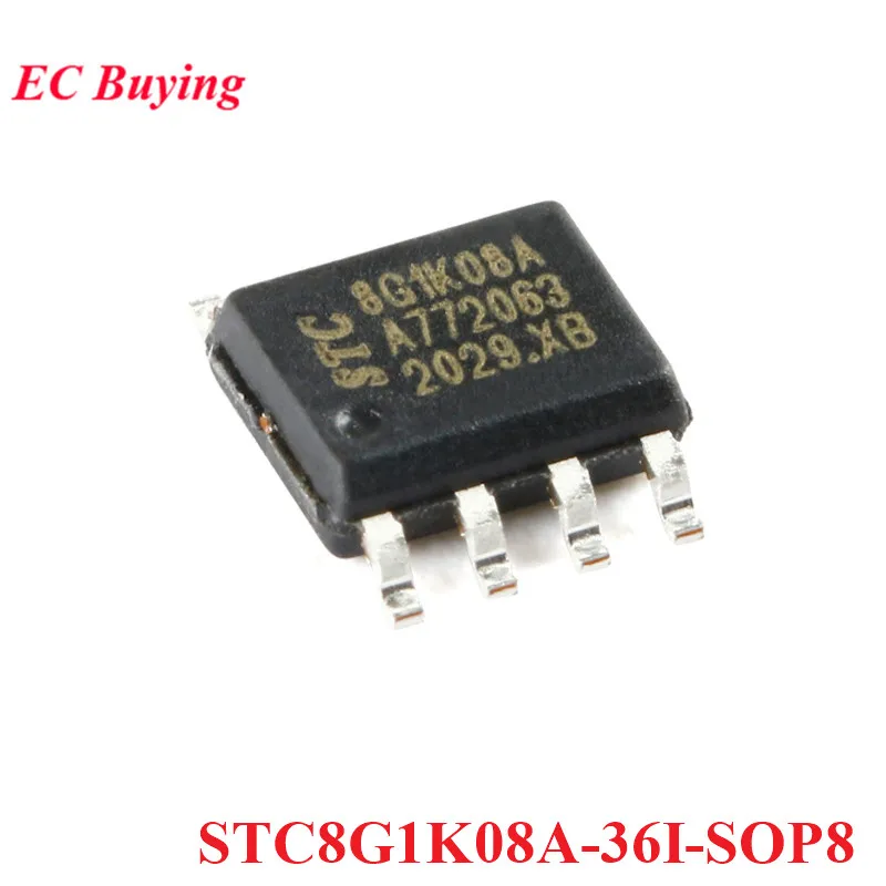 5Pcs/1pc STC8G1K08A STC8G1K08A-36I STC 8G1K08A SOP8 Single Chip Enhanced 1T 8051 Microcontroller MCU IC Controller Chip