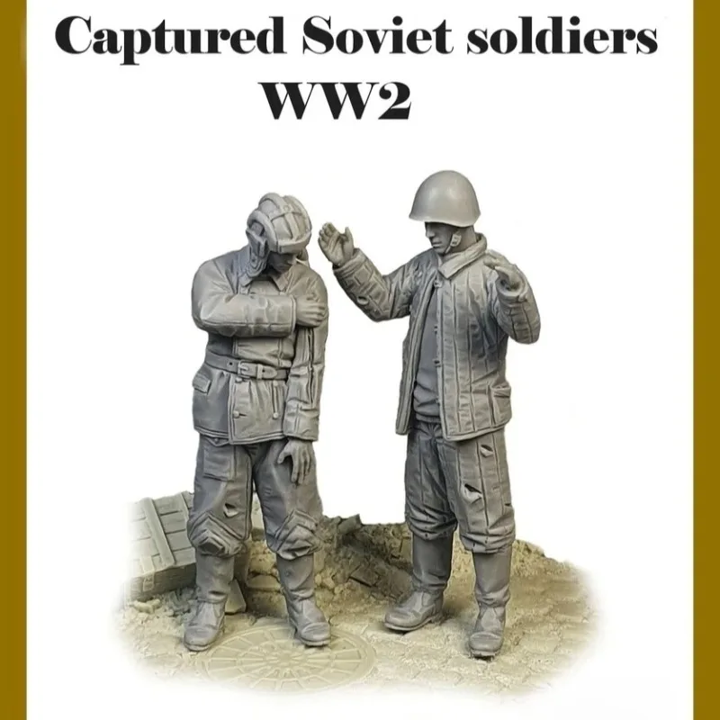 

1/35 Scale Resin Figure Assembly Model Kit Wounded Russian Soldiers WWII 2 Persons Historical Miniatures Unassembled & Unpainted