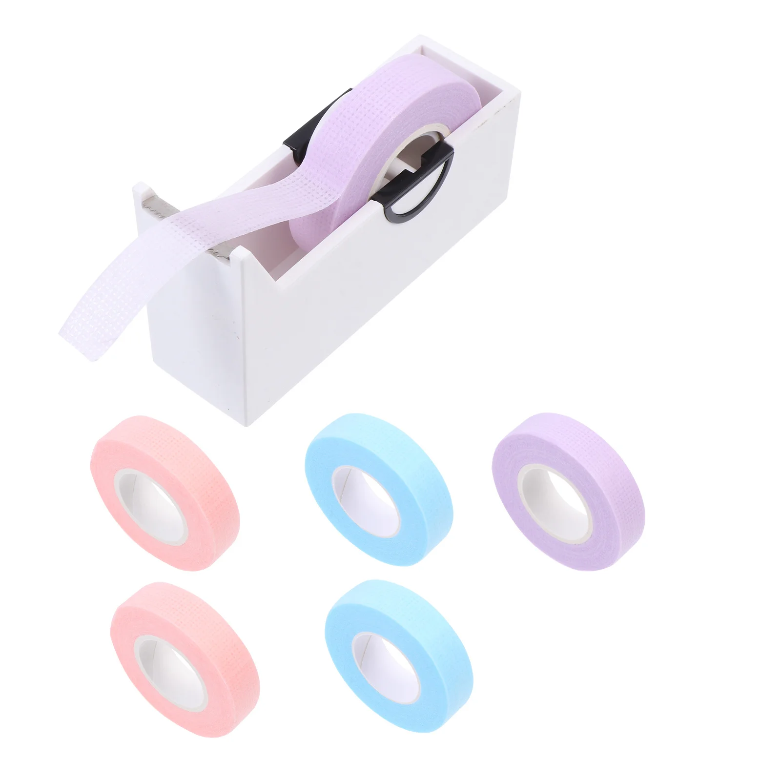 1 ensemble de bandes d'extension de cils, adhésif respirant pour peaux sensibles, outils de greffe faciles à utiliser avec coupe, bandes de maquillage pour Salon de beauté