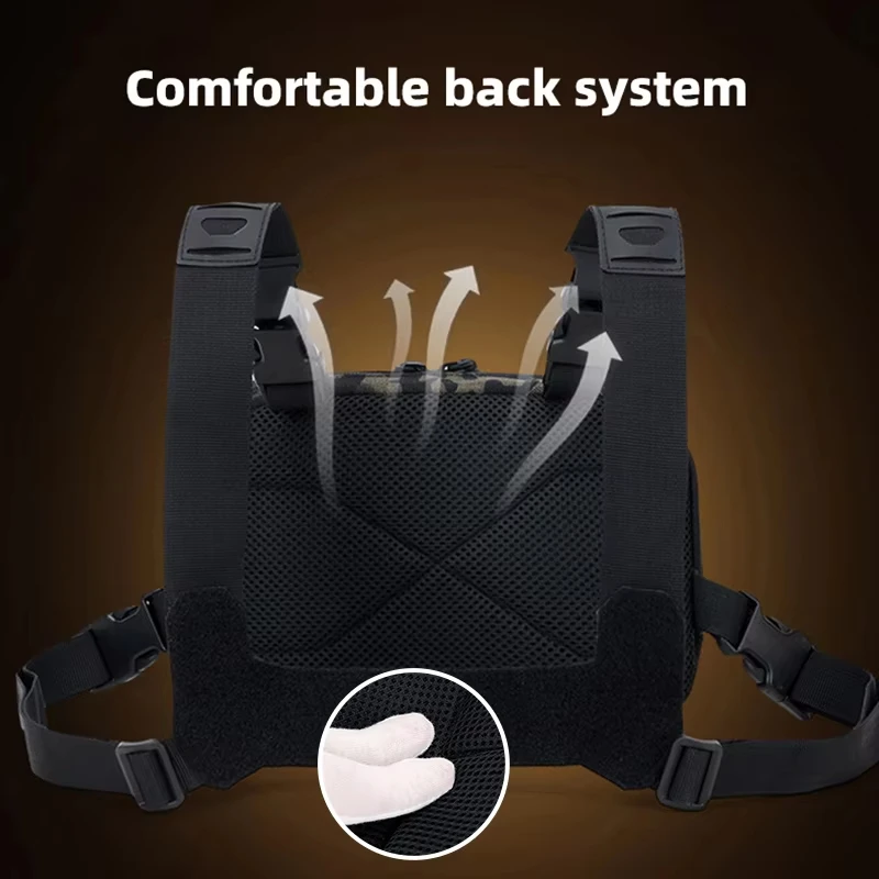Riñonera táctica de pesca con sistema MOLLE multiusos - imagen 4