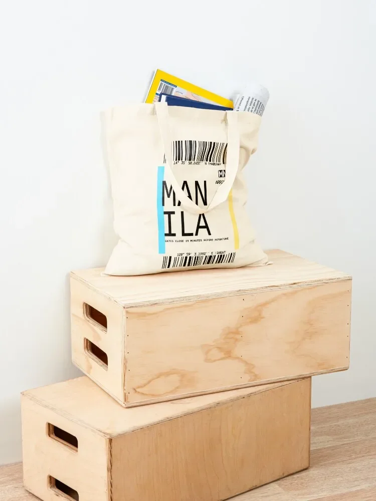 MANILA PLANE TICKET FILIPINO POCKET DESIGN SHIRT PHONE CASE Tote Bag female bag tote bag men's free delivery bags