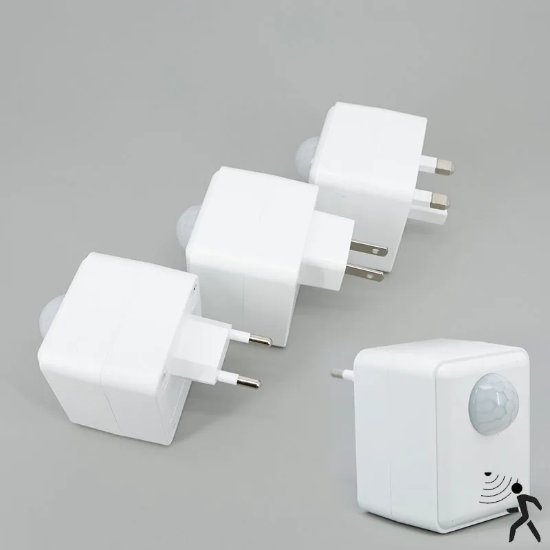 AC 110v-240V Motion Sensor E27 LED power Socket Led Lamp Base Bulb wall Holder EU US UK PIR Human Light Adapter Converter