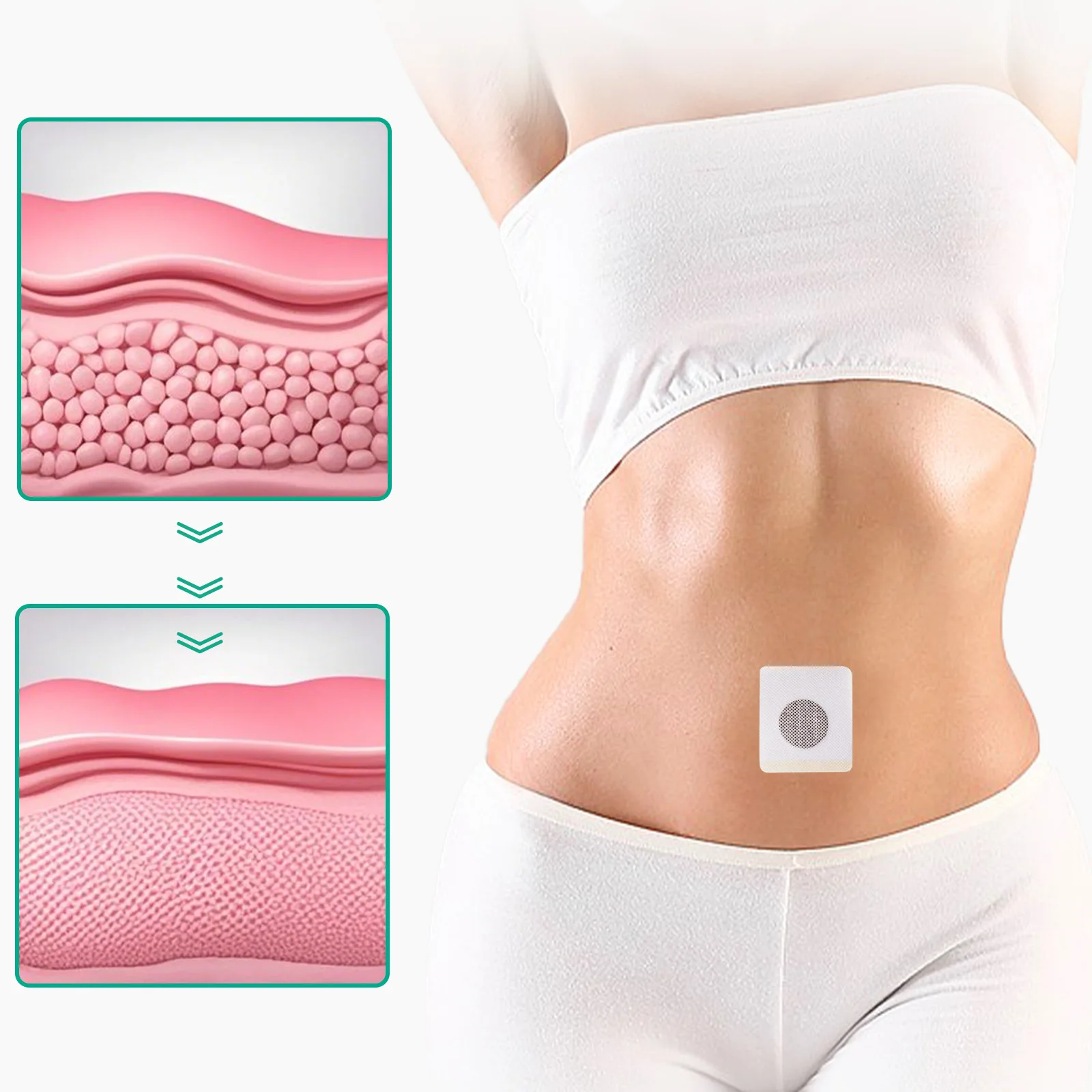 Body care patches, old-fashioned herbal shaping patches to showcase body curves, lazy arm and abdominal skin shaping patches