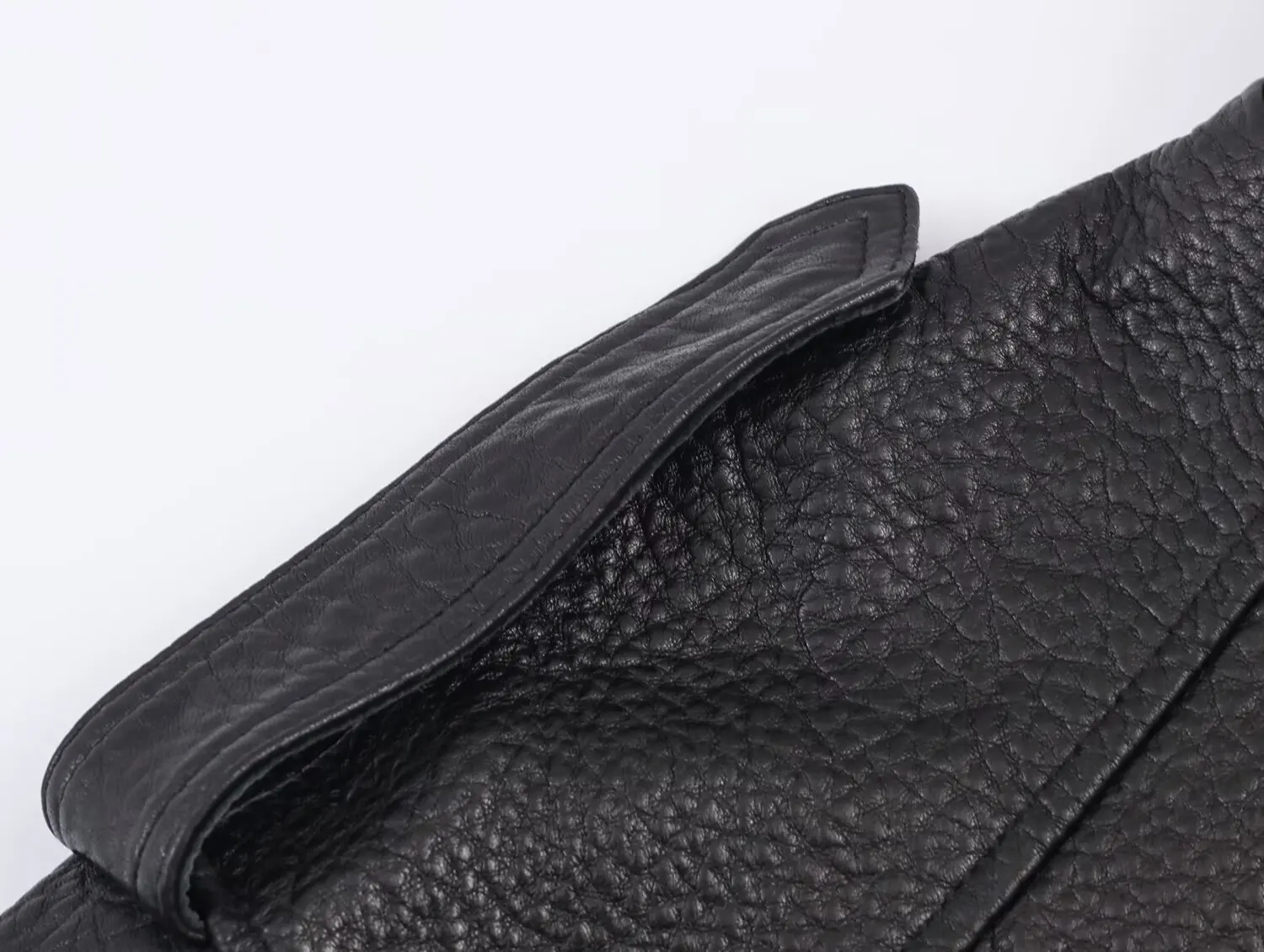 سترة جلدية أوروبية وأمريكية لخريف 2025 مخصصة للشارع غير رسمية ومتعددة الاستخدامات فضفاضة مكشوفة الأكتاف #5