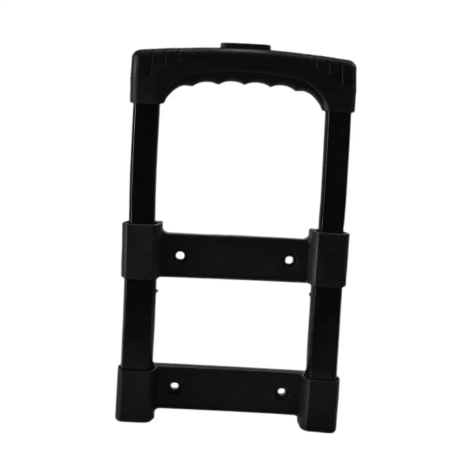 حقيبة سفر بمقبض تلسكوبي وقضيب سحب وحامل قوي أسود سهل التركيب واستبدال قطع الغيار القوية الاحترافية