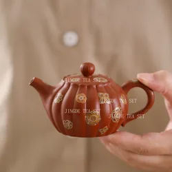 100ml Tradition Yixing Purple Clay Tea Pot Raw Ore Dahongpao Beauty Tea Infuser Handmade Customized Filter Teapot Zisha Teaware