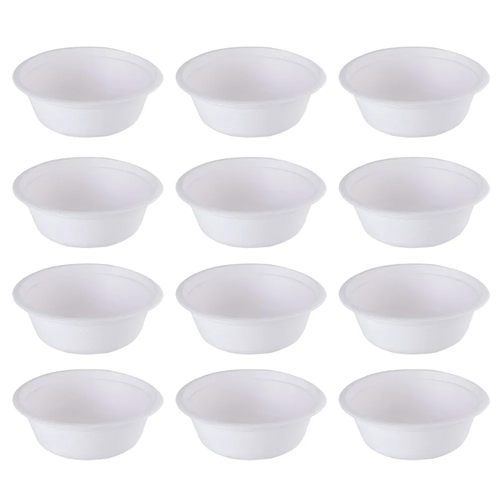 

50Pcs Blank Painting Bowls Disposable Paper Bowls for DIY Art Coloring Graffiti Accessories Multi-Purpose Drawing