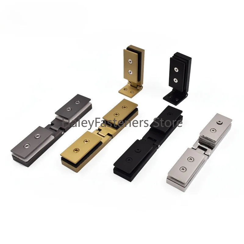 304 Stainless Steel Glass Door Hinge 90/180 Degree Bathroom Door Glass Clip Shower Room Frameless Door Hinge Furniture Hardware