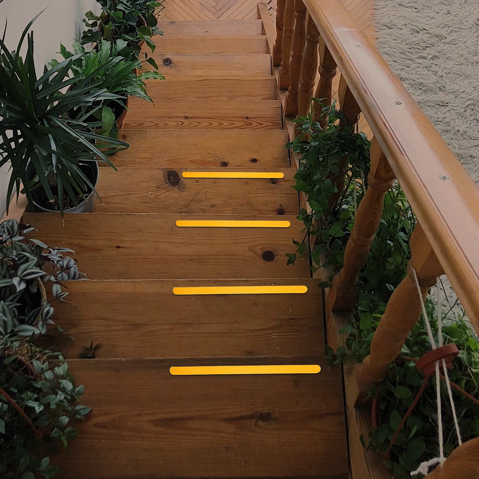 

12 Pcs Non Non Skid Strip Sticker For Stair Slip Stickers for Bathroom Shower Bathtub Stair Anti Skid Tape Rubber PVC Strip
