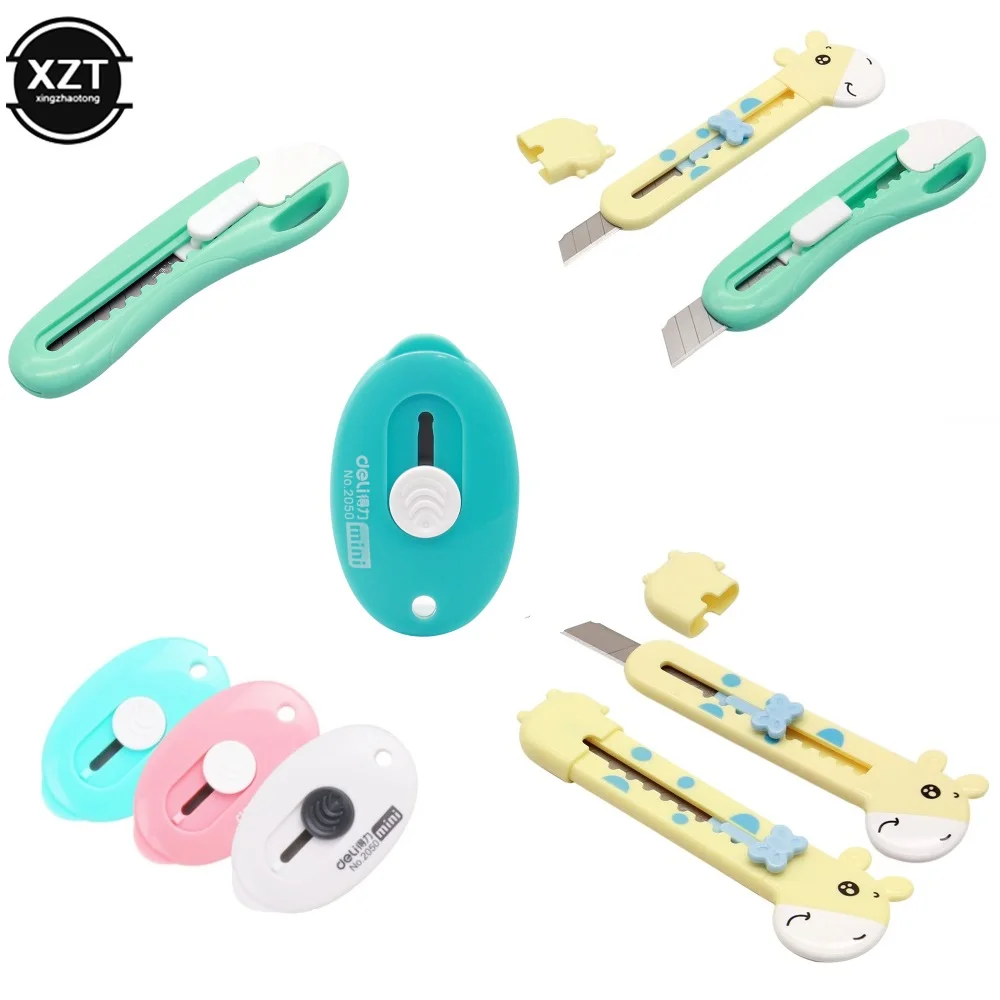 Mini Paper Knife Cutter Machine Portable Pocket Utility Knife  Paper Cutter Express Box Wrapping Cutting Tool