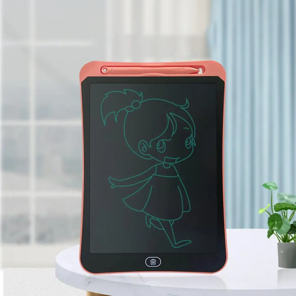 Tablero de dibujo educativo multifuncional para niños pequeños, almohadilla de escritura ligera con botón de un clic, juguete para niños