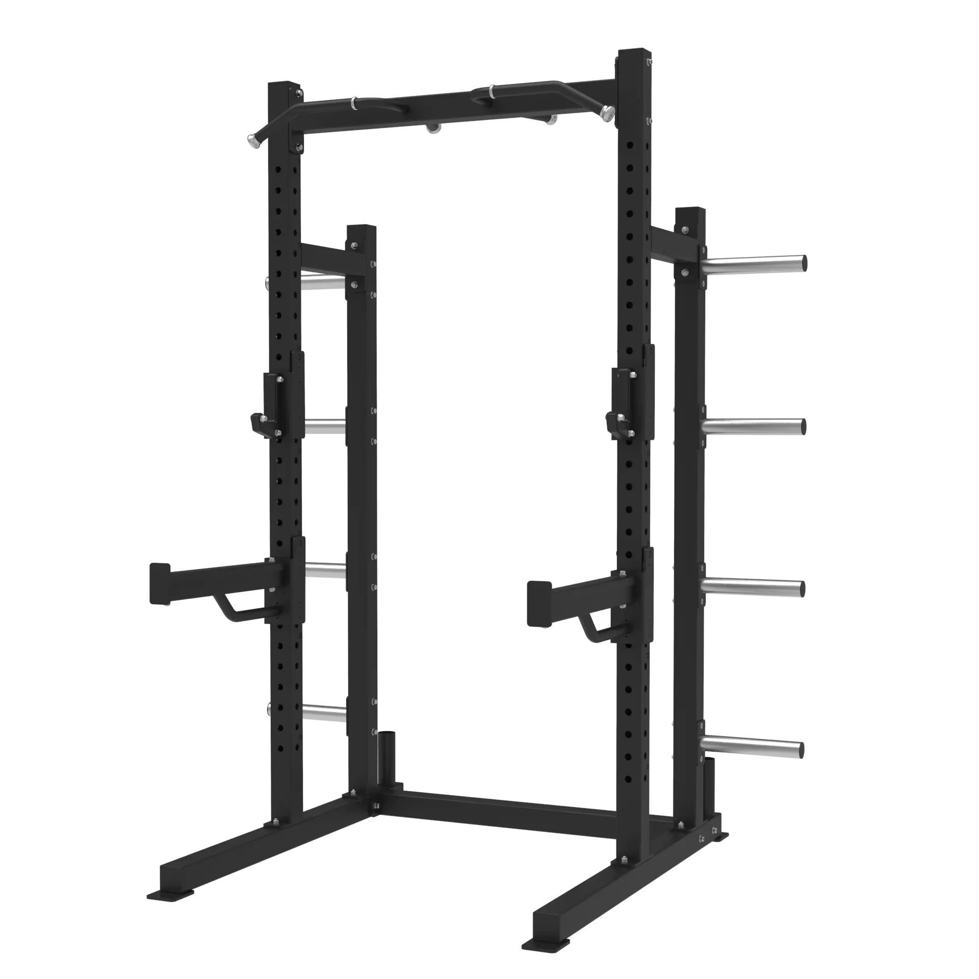 

High Quality Commercial Fitness Body Building Half Rack Squat Strength Training Rack Commercial Unisex Fitness Equipmentpro