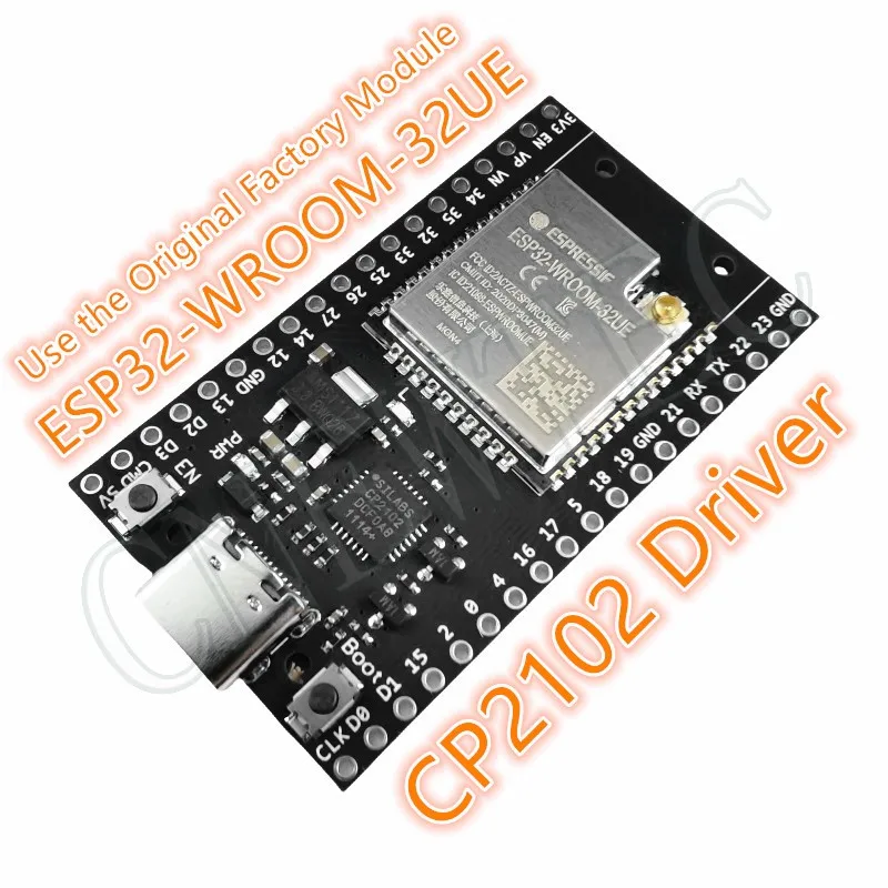 ESP32 TYPE-C USB CP2102 WiFi+Bluetooth Ultra-Low Power Dual Core ESP32-DevKitC_V4 Compatible ESP-WROOM-32UE Expansion Board