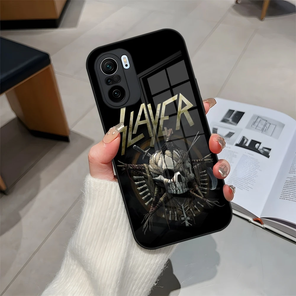 Slayer Heavy Metal Rock Band Phone Case for Redmi 12c 13c 12 13 Note 13 Pro Plus 11 12 Pro 10 11s 12s Tempered Glass Cover