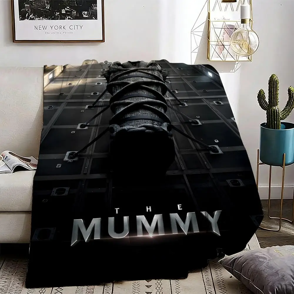 

The Mummy Throw Lightweight 240g Flannel Blanket Soft Skin-friendly for Summer Cooling