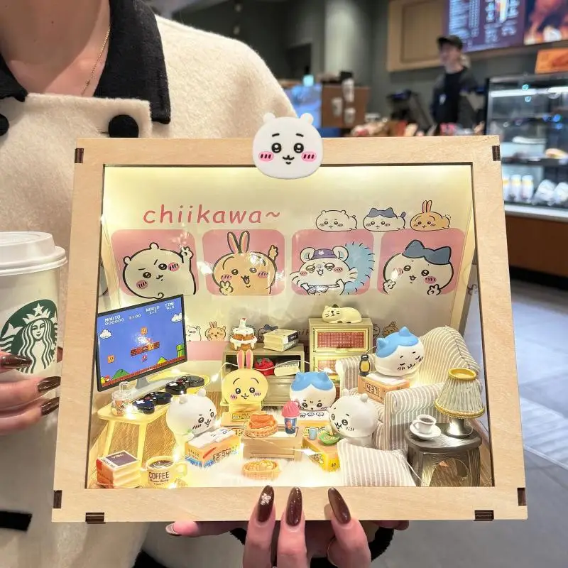 chiikawa Hachiware Usagi Kawai Cute Giving a gift to my girlfriend Birthday gift Christmas gifts Cute assembled figurines