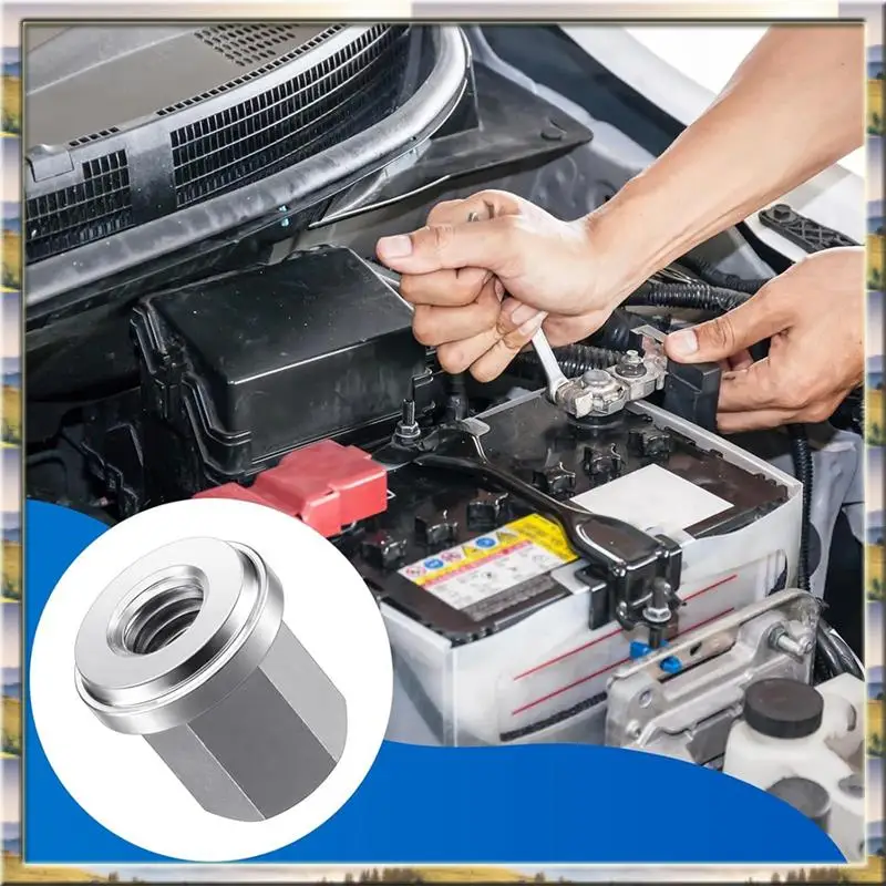 

AA46 HOT-для стандартной шпильки 3/8 дюйма, совместимой с 10 шт. 3/8 дюйма, гайка шпильки для батареи, закрытая гайка из нержавеющей стали