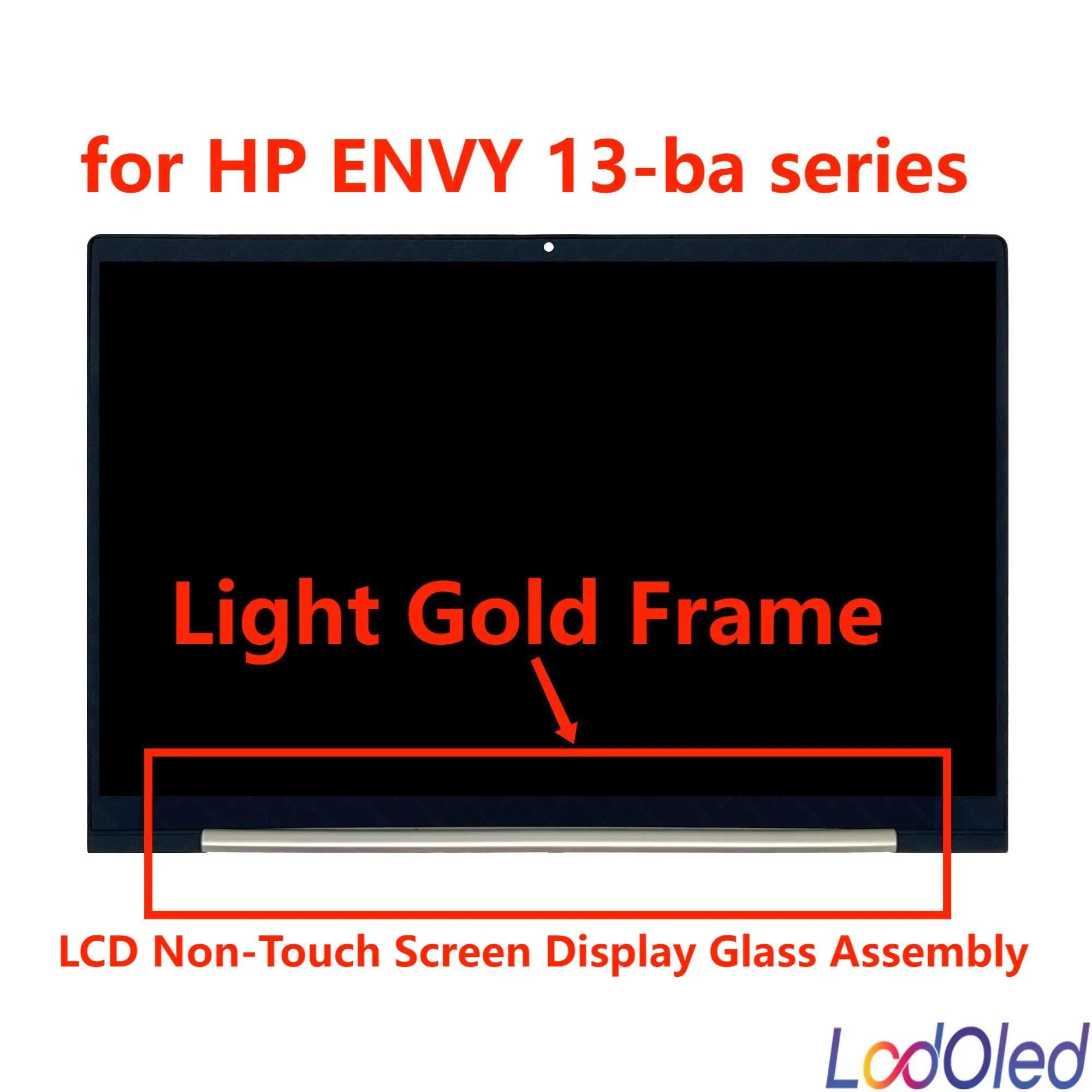 13.3'' for HP ENVY 13-ba0103la IPSc with Slver/Light Gold Frame Non-Touch 1920X1080