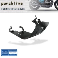 Ajuste para Classic 650 25 Shotgun 650 24-25 Super Meteor 650 23-25 cubierta del chasis del motor placa de protección protectora de piedra antiarena