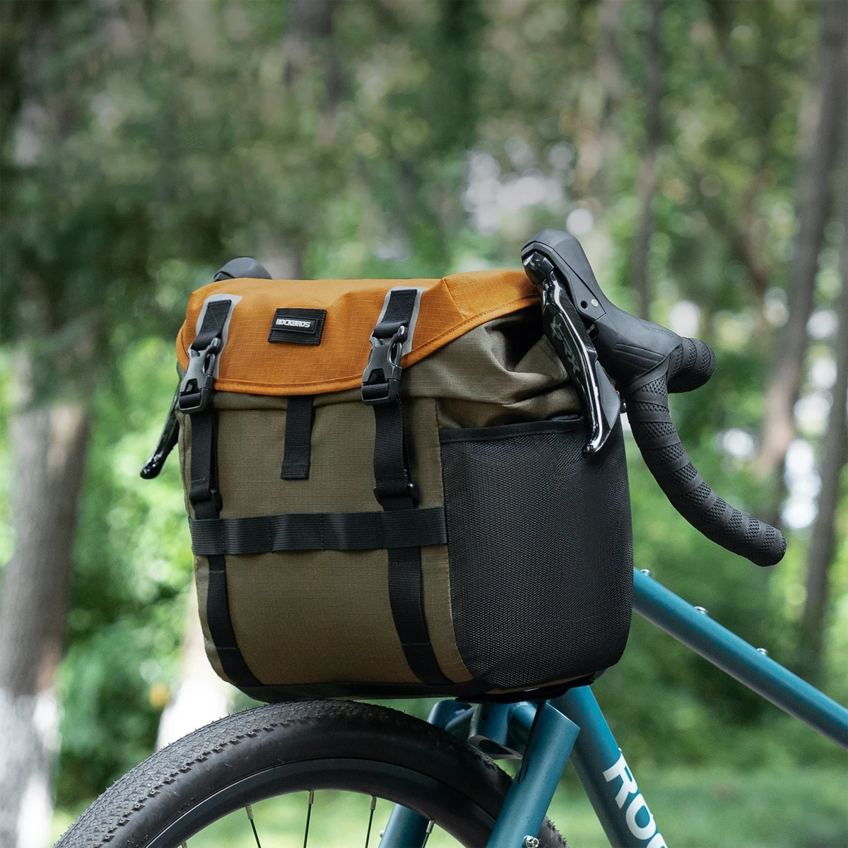 

Передняя сумка для велосипеда Портативная сумка на руль горного велосипеда Многокарманная сумка для хранения MTB Большая вместительная водонепроницаемая сумка для велосипеда