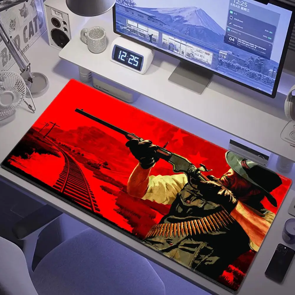 

Red Dead Redemption 2 Xxl Anime Cute Mausepad Computer Accessories Game Keyboard Rubber Mousepad Pc Gamer Girl Non-slip Desk Mat