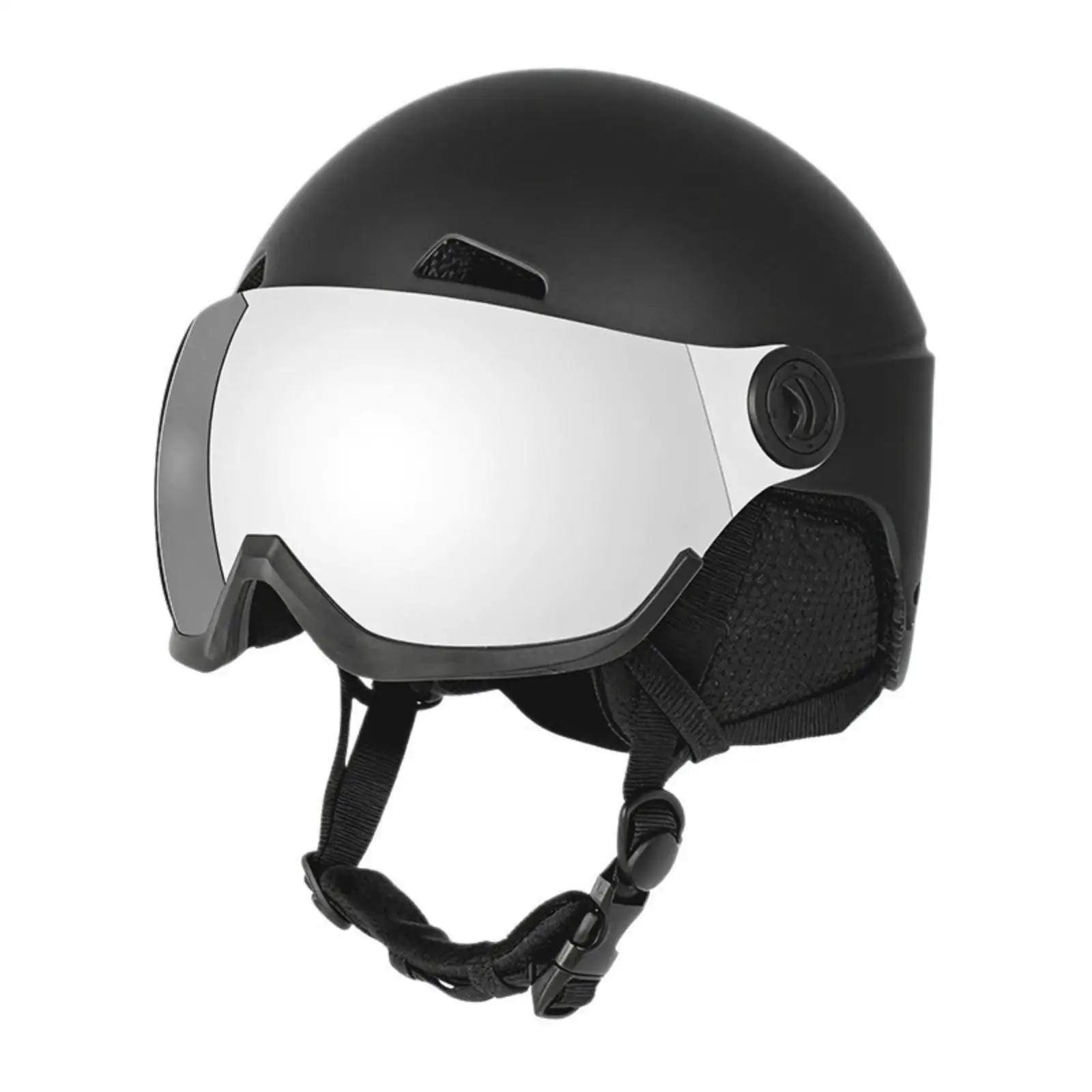 Secure Ski Helmet with Visor Goggles | Adjustable Chin Strap, Front Ventilation Openings, Visor Ski Helmet, for Skiing