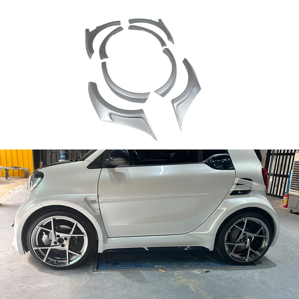 

Широкий комплект из настоящего сухого углеродного волокна для Smart MSY Style, автозапчасти, автомобильные аксессуары, комплекты отделки кузова