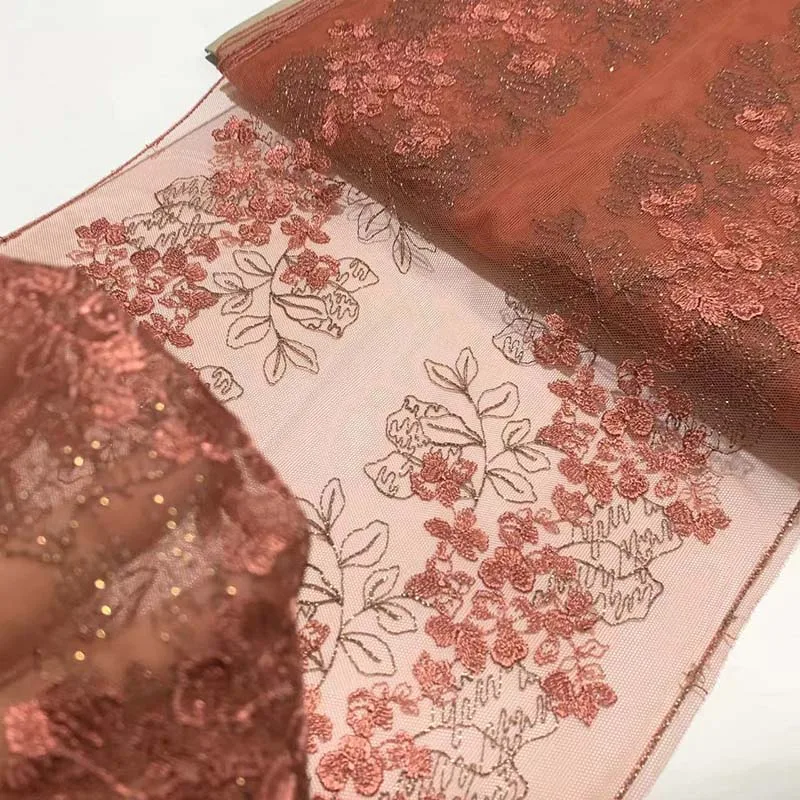 

15 ярдов двухцветного мерцающего кружева с вышивкой для одежды, аксессуаров, платьев, шитья, аппликаций, костюмов, свадебных нарядов