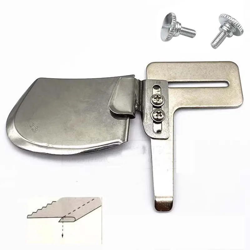 DAYU223 1PCS Single Down Turn Raw Edge Hemmer /Hemming Attachment Folder for Industrial Single Needle Lockstitch Sewing Machine
