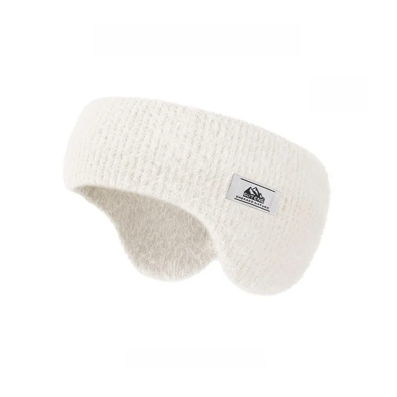 Knitted Thermal Earmuffs Women's Head-mounted Earmuffs Outdoor Riding Cold-proof Ear Bags Thickened Ear Covers