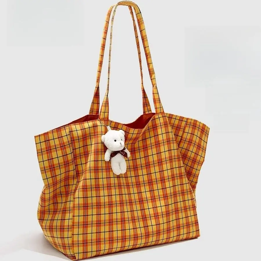 bolsa-tote-xadrez-original-feminina-dupla-face-leve-alta-capacidade-bolsa-de-ombro-coreana-bolsa-de-lona