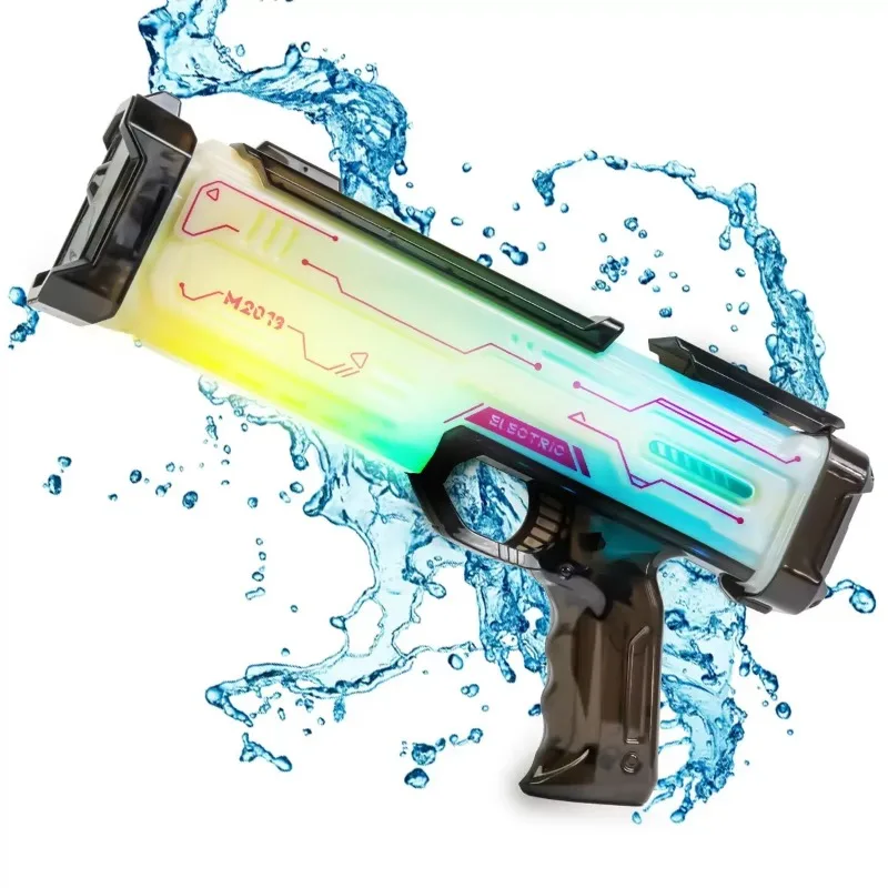 

Dynamic Colorful Lights and Sound Effect Electric Water Gun for Kids Automatic Water Blaster Children Summer Outdoor Games Toys