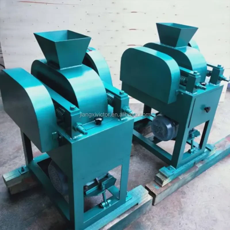 i Mini Crusher Engine-driven Mini Roller Crusher Double Roll Pebble Crusher for Sale