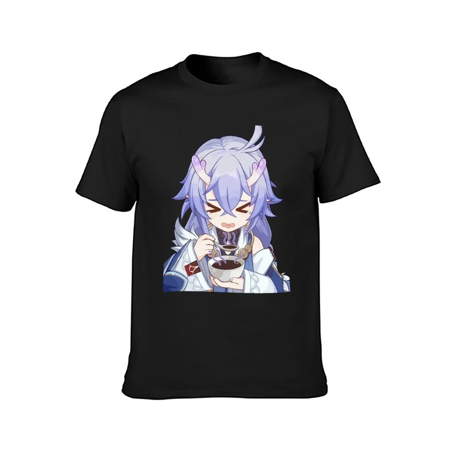 Honkai Star Rail Bailu T-Shirt vintage animal prinfor boys oversized t shirts for men image 2