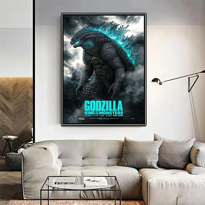 5D DIY Godzilla War Diamond Painting Kit Monster Cross Embroidery Handmade Diamond Mosaic Art Gift