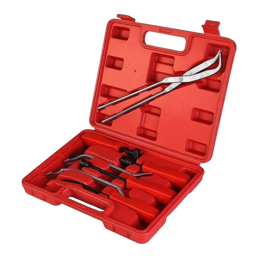 8PCS Drum Brake Spring Removal Tool Disassembly Pliers& Installation For Service Tool Kit Alloy Steel Material