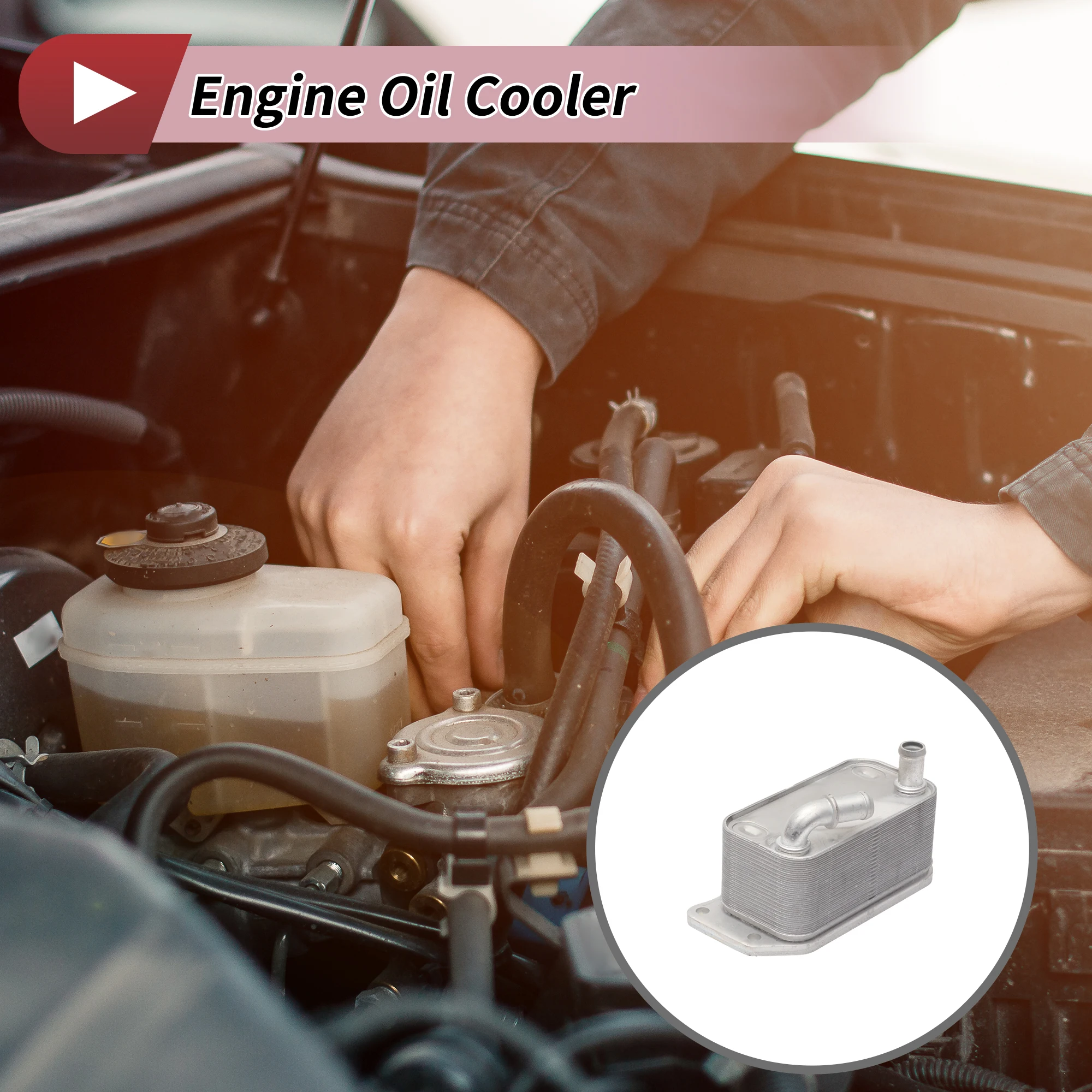 

Масляный радиатор двигателя UXCELL для VOLVO S40 II 2004-2012 No 31325045, транс-охладитель, 1 шт.