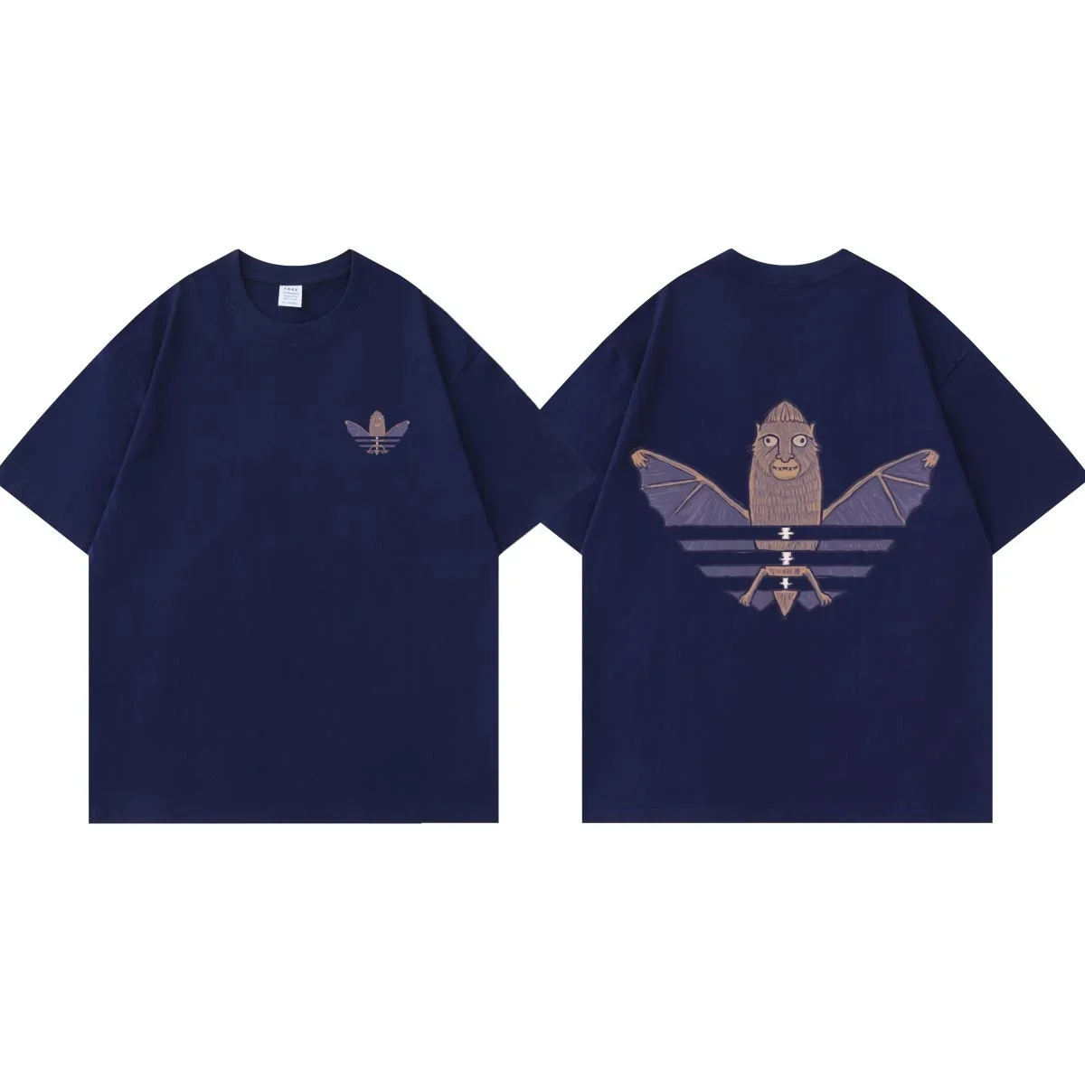 Adidas parodia icono bug Das hombres y mujeres con la misma manga corta de algodón de alta calidad 2025 moda nueva elección