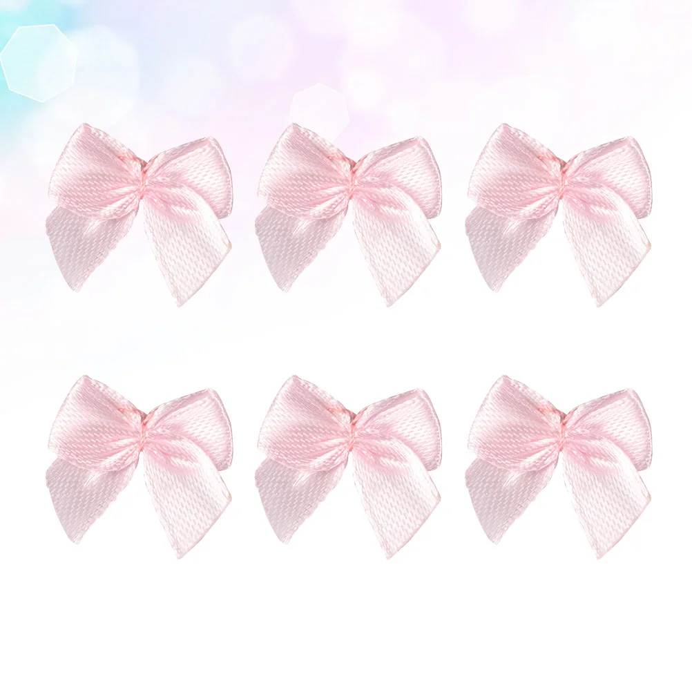

200Pcs Cute Ribbon Bowknot for Clothes 2.2x2cm Pink DIY Cloth Flower Accessory Kids Girls Fashion Decoration Craft Making