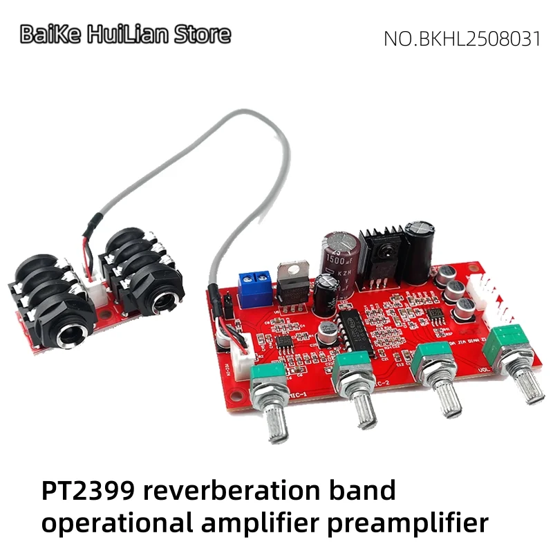 

PT2399 reverb board karaoke board M65831 microphone board with AD828 preamplifier effect exceeding NE5532
