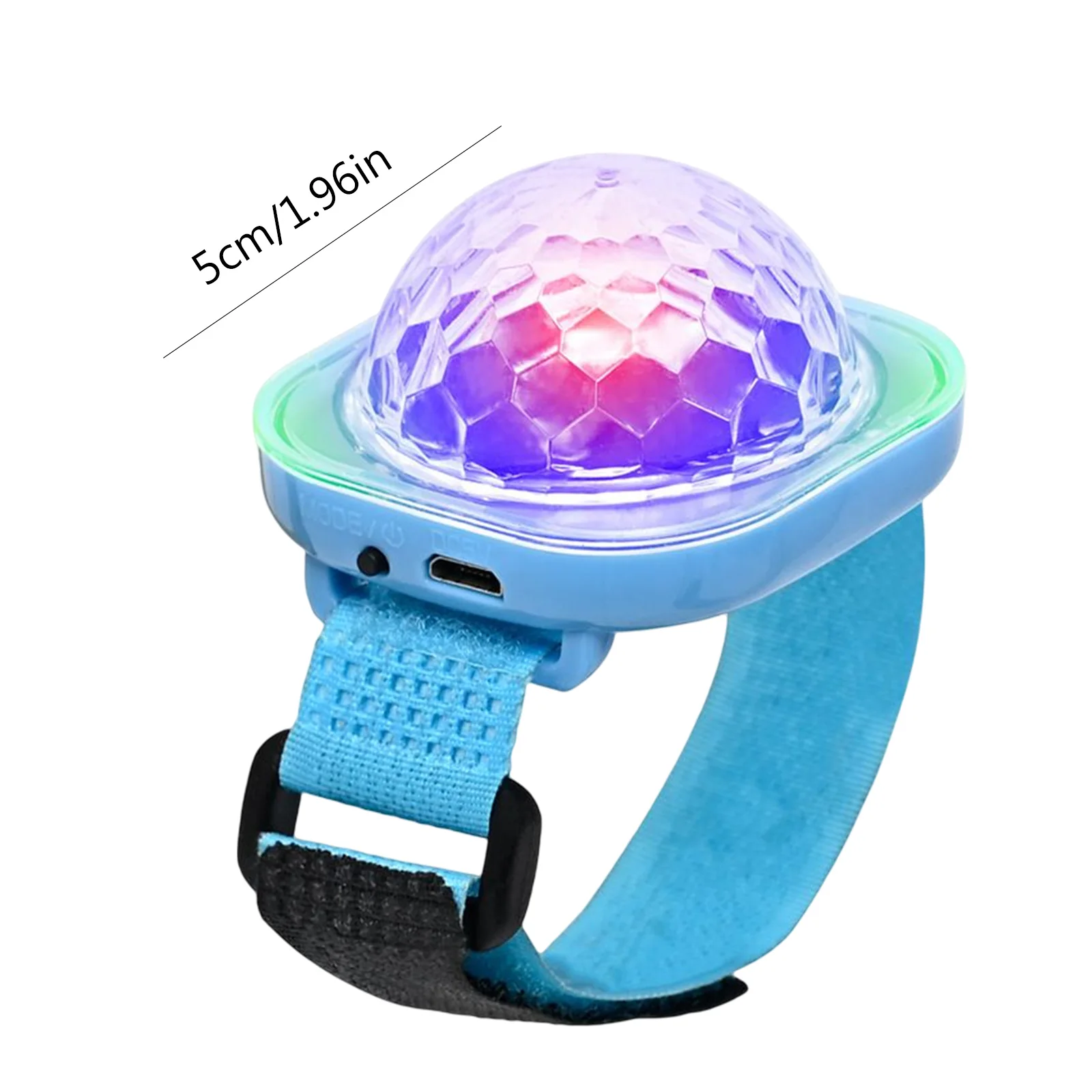 USB мини-светодиодный сценический светильник, перезаряжаемый браслет, дискотека, стробоскопы, управление звуком, детское атмосферное освещение для вечеринки