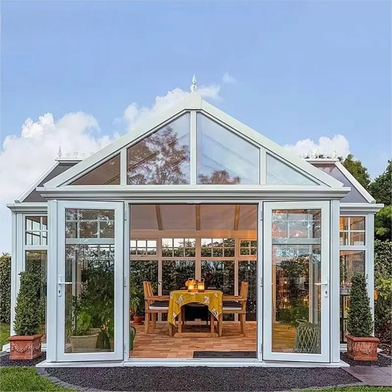 OneAlu High-Quality Luxury Modern Prefab & Custom Winter Garden Sunroom - Aluminum-Glass House, Outdoor Greenhouse